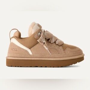 NEW UGG Lowmel Sand Tan Sneakers with Ribbon Laces US 8 EU 39